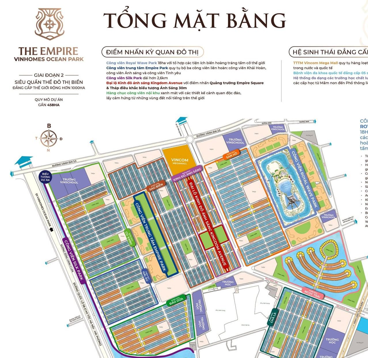 MẶT BẰNG TỔNG THỂ VINHOMES OCEAN PARK 2